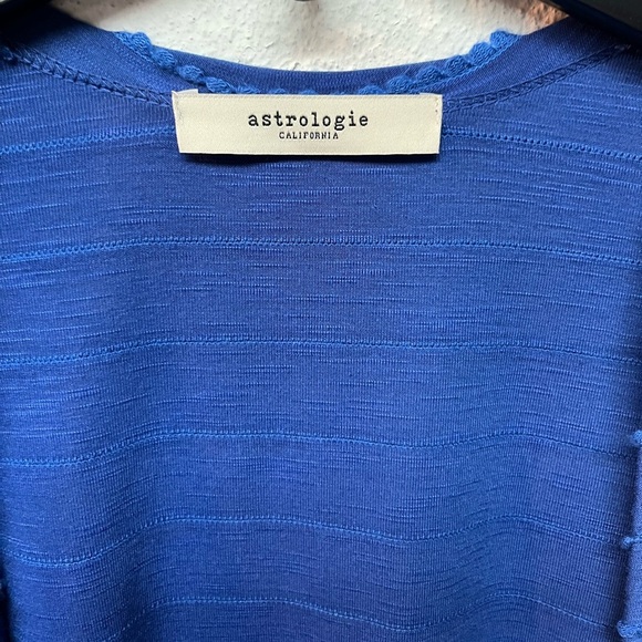 Astrologie Blue Striped Open Cardigan - Picture 3 of 6